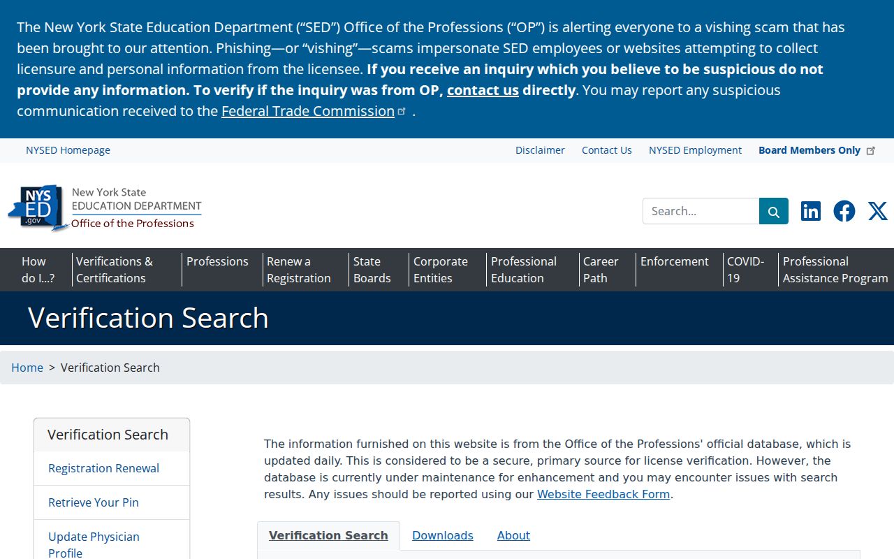 Yonkers residents directory view of New York professional verification
